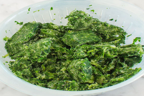 chopped spinach